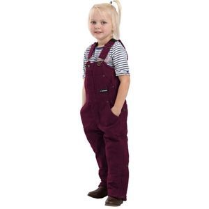 Berne Girls Purple Cotton Insulated Bib Overall Pants 4T Outerwear Coveralls